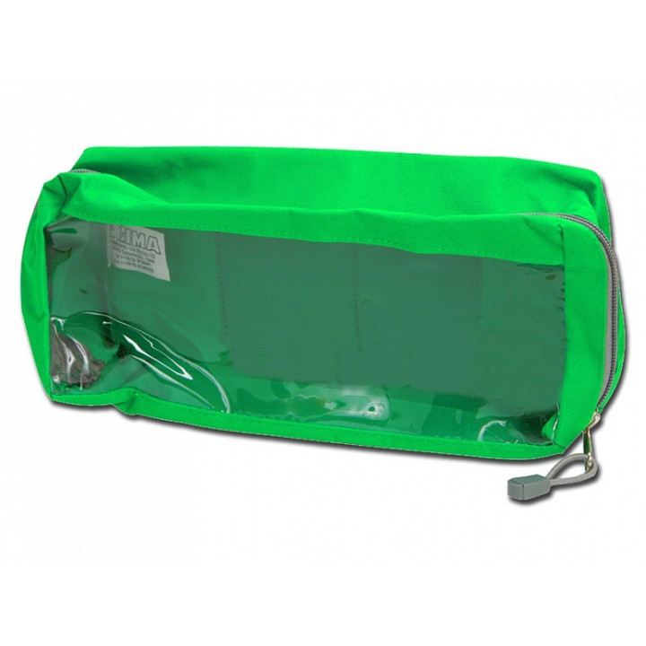 E2 pouch - rectangular with window - green