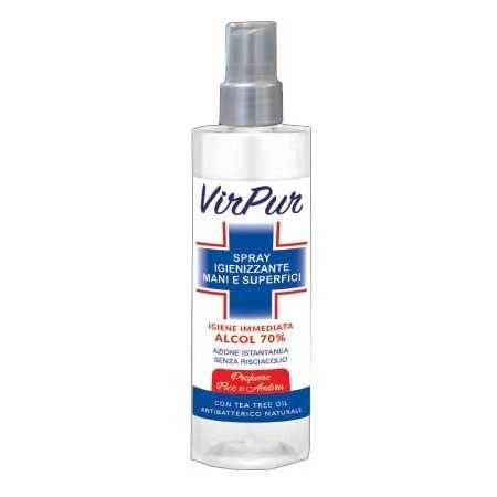 Virpur Spray dezinfectant pentru mâini și suprafețe 250 ml Acțiune instantanee fără clătire