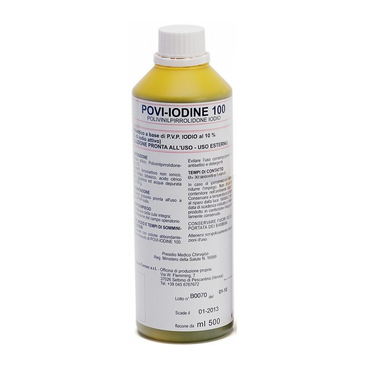 10% povidon-jod i en 500 ml flaske