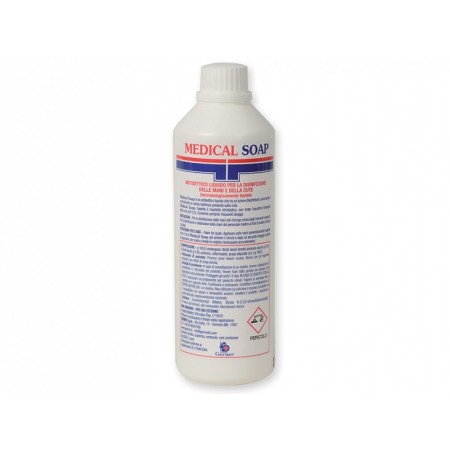 Jabón desinfectante médico, botella de 0,5 litros - paquete de 12