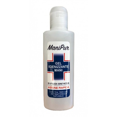 Manipur gel désinfectant pour les mains à base d'alcool + huile d'arbre à thé - 120 ml