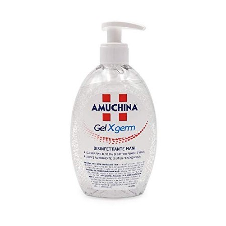 Amuchina gel x-germ hand sanitizer alkoholbas 500ml flaska