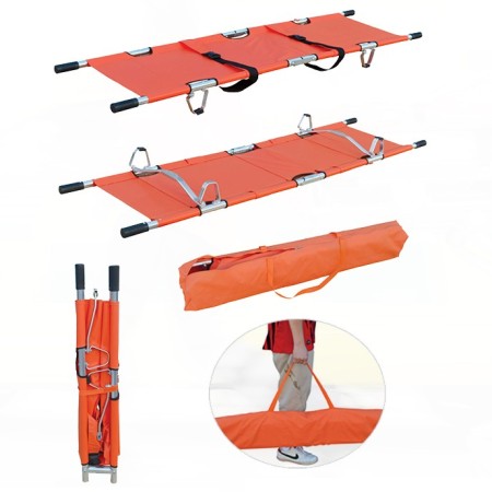 Folding stretcher in 4