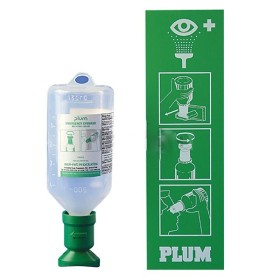 Single eyewash station cabinet