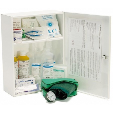 Metal first aid cabinet metalmed ab - enlarged annex 1 for more than 3 workers