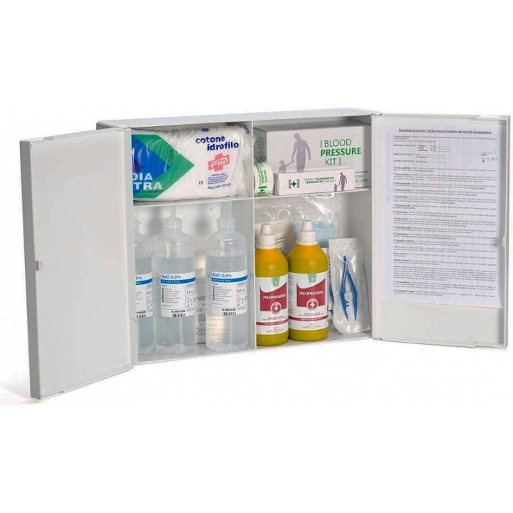 Medibox Dual AB Plastic First Aid Cabinet - Annex 1 for more than 3 Workers