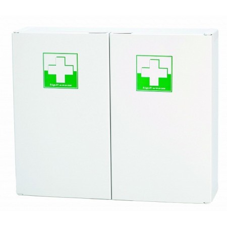 Medibox dual ab plastic first aid cabinet - annex 1 for more than 3 workers