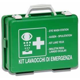 Botiquín de primeros auxilios con estuche de transporte - Kit de lavado de ojos