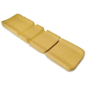 Yellow 5-piece mattress for self-loading stretcher