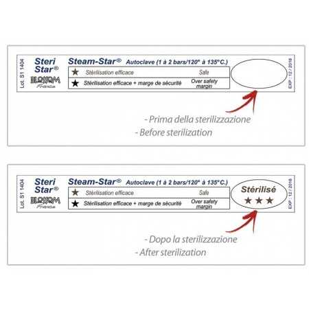 Test di sterilizzazione ad aria calda BIOSER - 1.000 pz.