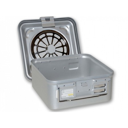 Container with small filter h135 mm - grey