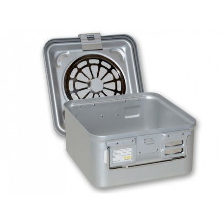 Posoda z majhnim filtrom h150 mm - siva