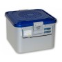 Container with small filter h 200 mm - perforated blue