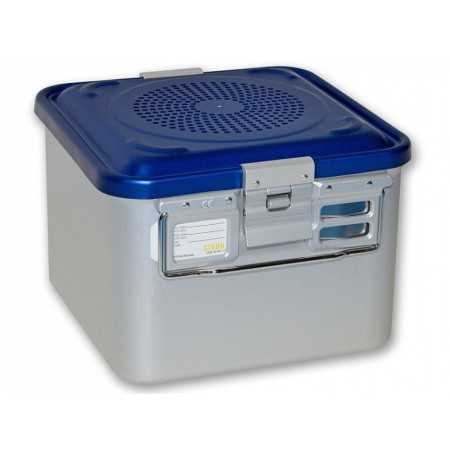 Container Met Klein Filter H200 Mm - Geperforeerd Blauw