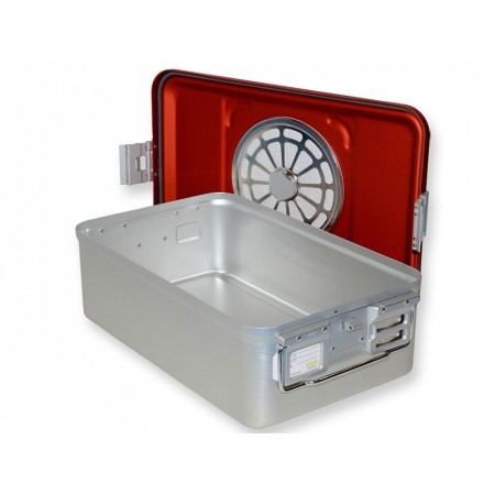 Medium filter container h100 mm - red