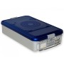 Container with medium filter h100 mm - blue perforated
