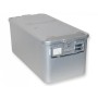 Container with large filter h 260 mm - grey