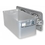 Container with large filter h 260 mm - grey