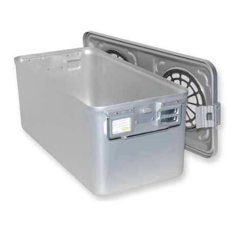 Container with large filter h 260 mm - grey