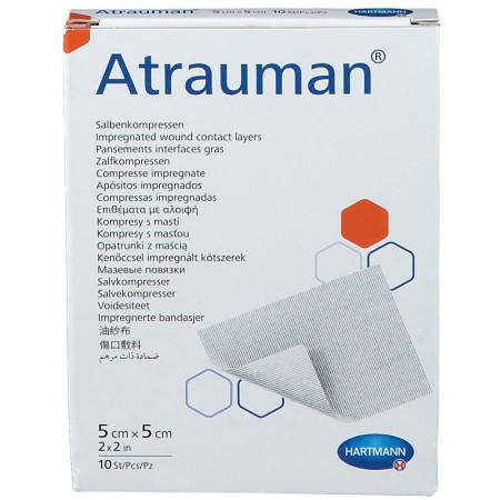 Atrauman apósito poliéster emulsionado 5 x 5 cm - 10 uds.