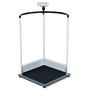 Digital scale with handrail for weighing sitting and standing patients seca 645