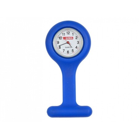 Sjuksköterskeklocka - rund - blå