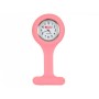 Nurses' clock - round - pink