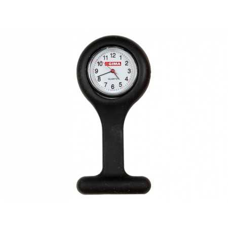 Nurses' clock - round - black