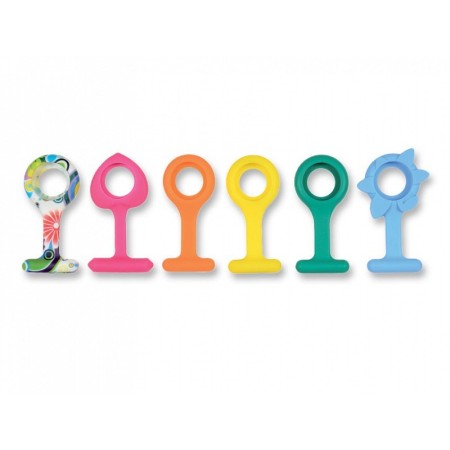Kit de bainhas de silicone para relógios redondos - kit de 6 peças.