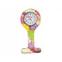 Montre pour infirmières - ronde - couleurs à motifs