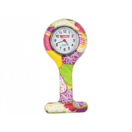 Ceas pentru asistente medicale - rotund - model colorat