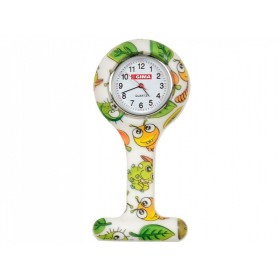 Nurses clock - rund - caterpillar design