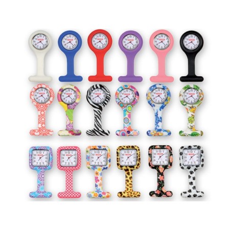 Horloge d’infirmière - Carré - Fancy Hearts