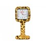 Nurses watch - square - leopard pattern