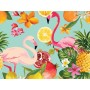 Patterned hat - flamingos - m