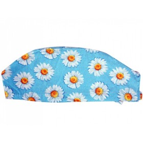 Bonnet à motifs - marguerites - m