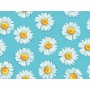 Patterned cap - daisies - m