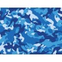 Patterned cap - military blue - m