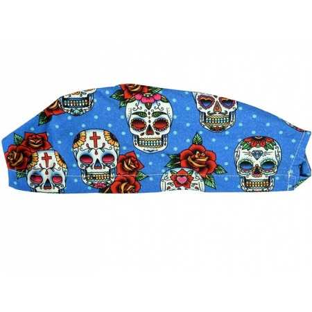 Patterned cap - skull - m