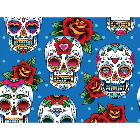 Căciulă cu model - craniu - m