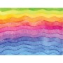 Pet met patroon - regenboog - m