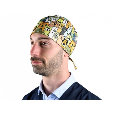 Casquette à motifs - chiens - m