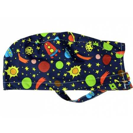 Patterned hat - space - m