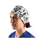 Czapka wzorzysta - halloween - m