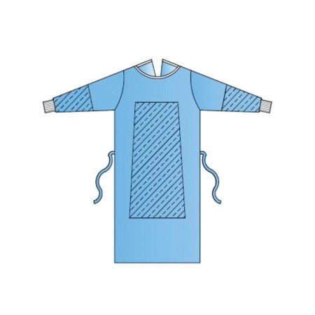 Halat chirurgical ranforsat 35 g/m2 130 cm - mărimea l - steril - pachet de 30.