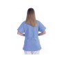 Tunic - cotton/polyester - unisex - size xs light blue