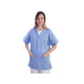 Tunika - bavlna/polyester - unisex - velikost m světle modrá