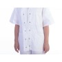 Veste à boutons - coton/pol. - femme xxl blanche