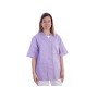 Buttoned tunic - cotton/pol.-donna l purple