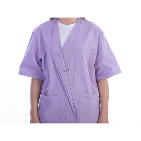 Veste avec boutons - coton/pol.-femme XL violet